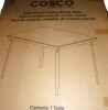 COSCO 3'8" x 2'8" Rectangle Wood Folding Dining Table in Gray Woodgrain, New in Box $399 - 3