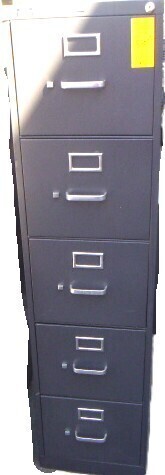 HON 5 Drawer Vertical Filing Cabinet