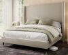 Wade Logan Belo Queen Khaki Upholstered Wingback Platform Bed $499
