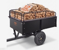 VEVOR Heavy Duty ATV Trailer Steel Dump Cart, 750-Pound 15 Cubic Feet, Garden Utility Trailer with Removable Sides for Riding Lawn Mower Tractor New in Box $499