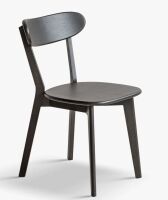 Ophelia & Co. (Black) Dining Chair Wooden FAS Grade Oak Wood Made in North America 100% Dirt-free Wood Dining Chair New in Box $299