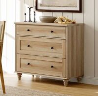 Charlton Home Scarlett 33.9'' W 3 - Drawer Dresser New Shelf Pull $599