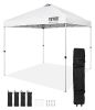 VEVOR - Pop Up Canopy Tent, 10 x 10 ft, 250 D PU Silver Coated Tarp, with Portable Roller Bag and 4 Sandbags, Waterproof - White New in Box $399