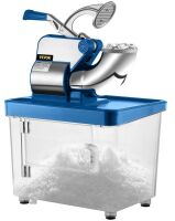 VEVOR 110V Commercial Ice Crusher 440LBS/H, ETL Approved 300W Electric Snow Cone Machine with Dual Blades, Stainless Steel Shaved Ice Machine with Safety On/Off Switch for Family, Restaurants, Bars New in Box $399