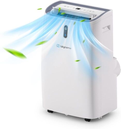 Wiytamo 14,000 BTU Portable Air Conditioner for Rooms Up to 700 Sq.Ft, 4-in-1 Portable AC Unit, Heat, Dehumidifier & Fan, Auto Swing, LED Display $599