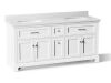 Kohler Charlemont 72" Free Standing Vanity Set with Cabinet and Quartz Vanity Top New Shelf Pull $2499