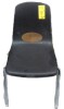 Early Childhood Resources ELR-15104-BLG 18 in. Chrome Legs with Swivel Glide Stack Chair in Black New in Box - 2