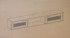 Walker Edison Destin Modern Rattan Flip-Down-Door Wall-Mounted Floating TV Stand for TVs up to 65 Inches, 58 Inch, Black New in Box $299 - 2