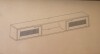 Walker Edison Destin Modern Rattan Flip-Down-Door Wall-Mounted Floating TV Stand for TVs up to 65 Inches, 58 Inch, Black New in Box $299 - 2