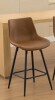 George Oliver Faux Leather Modern Low Back Counter Stool $399