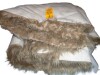 Mercer41 Malaiah Shag Faux Sheepskin Fur Area Rug in Beige, 8' x 10' New $499 - 2