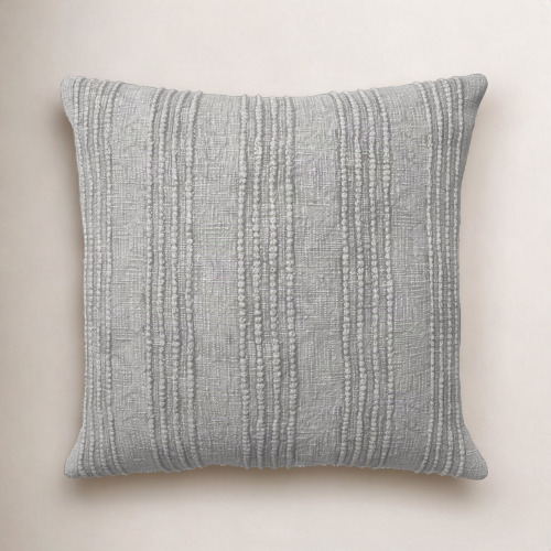 Birch Lane&trade; Kara Striped Cotton Reversible Throw Pillow, 22" x 22' -Gray Striped / Blue Striped New In Box Assorted $199