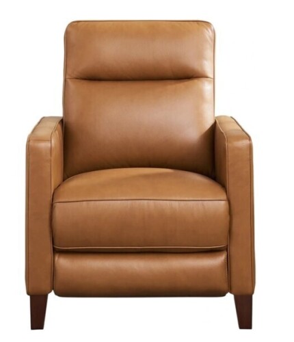 Hydeline Ashby Zero Gravity Leather Recliner Collection - Cognac Brown New in Box $2999