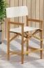Laurel Foundry Modern Farmhouse Joseph Patio 25.75&rdquo; Seat Height Folding Acacia Wood Counter Stool New in Box $399