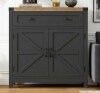 Sand & Stable Allencoe 29.9'' W 2-Door Manufactured Wood Accent Cabinet in Black New in Box $399