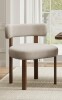 Hokku Designs Upholstered Solid Wood Dining Chair Side Chair in Camel $599