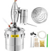 VEVOR Alcohol Distiller 70L /18.5 Gal Alcohol Still Whiskey Distillery Kit Home Moonshine Still with Thermometer and Fermentation Tank for Alcohol Distilling New In Box $399