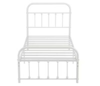 Vecelo Victorian Bed Frame White, Heavy Duty Metal Bed Frame, Twin Platform Bed with Headboard?No Box Spring Needed New In Box $299
