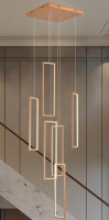 Ivy Bronx Keysha 6-Light Aluminum Dimmable Chandelier with Integrated LED New In Box $599