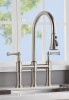 KPAIDA Bridge Pull Down Kitchen Faucet, 3 Hole 8 Inch Kitchen Sink Faucet New Open Box $399