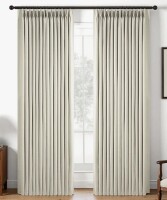 Latitude Run&reg; Pinch Pleated Curtains, Full Blackout Drapes Back Tab Pinch Pleat Curtain with Hooks+Rings (Pair), 100cm x 274cm New In Box $99