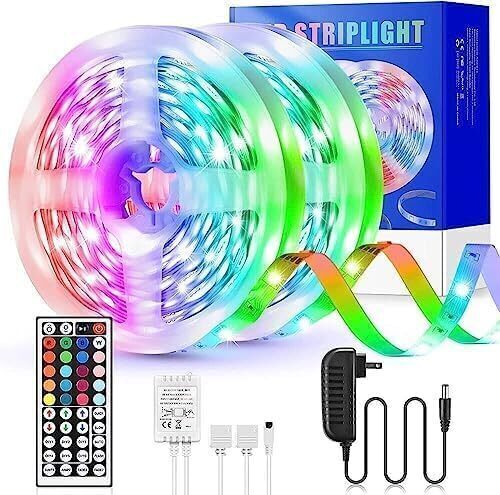 GOVEE 32 ft. LED Strip Lights Remote Control Bedroom for Indoor Use New In Box $79
