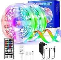 GOVEE 32 ft. LED Strip Lights Remote Control Bedroom for Indoor Use New In Box $79