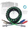 VEVOR 12FT Semi Truck Air Lines Kit, 3-in-1 Air Hoses & ABS Power Line for Semi Truck Trailer Tractor, 7-Way Plug Electrical Cord Cable and Rubber Air Lines Hose Assembly Kit with Hook & Teflon Tape New In Box $199