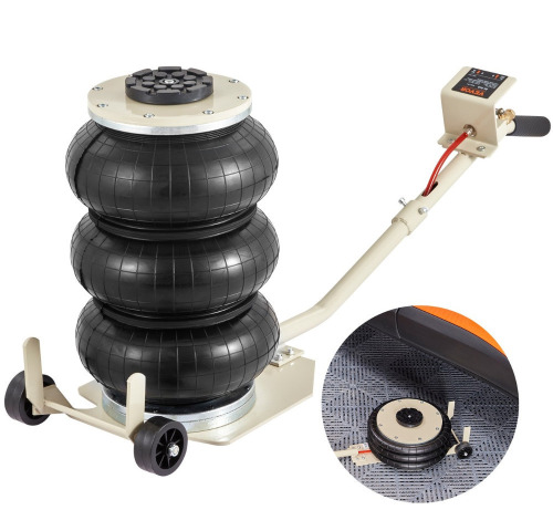 VEVOR Air Jack, 3T / 6600 lbs Triple Bag Air Jack, Airbag Jack with Six Steel Pipes, Lift up to 17.7 inch/450 mm, 3-5 s Fast Lifting Pneumatic Jack, with Long Handles for Car, Garage, Repair New In Box $199