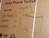 Casta Diva 17" Comfort Height Standard Toilet, Dual-Flush Modern Elongated One-Piece Toilet with Glazed Surface (Seat lncluded) CD-T002 New in Box $699 - 2