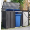 Aecojoy 5 Ft. W X 3 Ft. D Metal Horizontal Garbage Shed in Gray New in Box $299