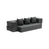 VEVOR Folding Sofa Bed, 3-in-1 Foldable Couch Bed with 3 Pillows and Washable Cover, 25D High Density Memory Foam Convertible Sleeper Chair Bed, Futon Couch for Living Room, Bedroom, Dark Grey (Twin), New in Box $299