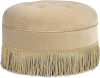Jennifer Taylor Home Yolanda 24" Round Upholstered Accent Ottoman New in Box $299