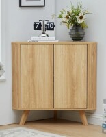 George Oliver Japria 2 Door Corner Accent Cabinet New In Box $399