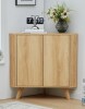 George Oliver Japria 2 Door Corner Accent Cabinet New In Box $399
