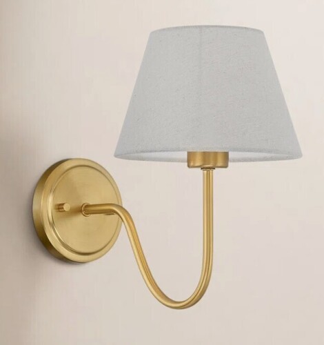 Birch Lane&trade; Beacon Brass Armed Wall Sconce New In Box $199