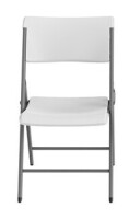 Lifetime Commercial Folding Chair / Mainstays Resin Folding Chair, White Assorted $79
