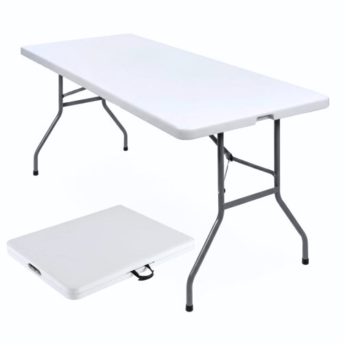 Amazingforless Rectangular Folding Table, 29" H x 72" L x 29" D New In Box $199