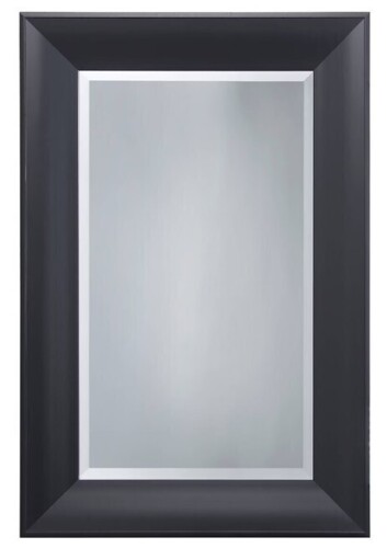 Yosemite Home Decor Decorative Wall Mirror with Beveled Edge Black Finish, Modern Style, Wall Mount, No Assembly Required, 30" x 40" New In Box $299