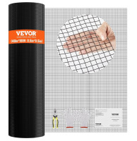 VEVOR Hardware Cloth, 48'' x 100' Galvanized Wire Mesh Roll, 19 Gauge Chicken Wire Fence Roll, Vinyl Coating Metal Wire Mesh for Chicken Coop Barrier, Rabbit Snake Fences, Poultry Enclosures New In Box $299