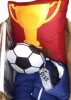 Lush Decor Soccer Game Reversible Oversized Kids Quilt Navy/Gray 5Pc Set Full/Queen $199 - 2