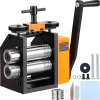 VEVOR Rolling Mill, 3"/76 mm Jewelry Rolling Mill Machine, 1: 2 Gear Ratio, 3-in-1 Multi-function Rolling Mill, 0.1-7mm Press Thickness for Metal Jewelry Making Sheet Square Wire Semicircle Pattern New In Box $299