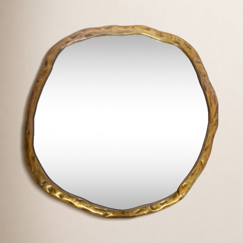 Joss & Main Nola Distressed Accent Mirror, 24" x 24" New In Box $199
