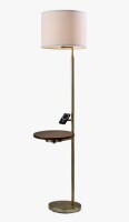 Wildon Home&reg; Joel Wireless Charging Task Floor Lamp w. Table New Open Box $399