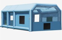 VEVOR Inflatable Paint Booth, 29.5 x 15.7 x 11.8 ft Inflatable Spray Booth, with 950W+750W Powerful Blowers and Air Filter System, Portable Car Paint Booth for Large Truck, Large Van, Large Machinery New in Box $899