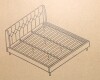 Novogratz Her Majesty Tufted Upholstered Bed Frame, King, Ivory Velvet New in Box 2 Boxes $599 - 2