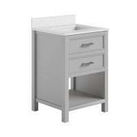 DHP Maine 24" Bathroom Vanity with Top, Gray, New in Box $399