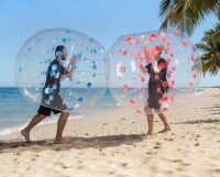 VEVOR Inflatable Bumper Balls 2-Pack, 5FT/1.5M Body Sumo Zorb Balls for Teen & Adult, 0.8mm Thick PVC Human Hamster Bubble Balls for Outdoor Team Gaming Play, Bumper Bopper Toys for Garden, Yard, Park New In Box $299