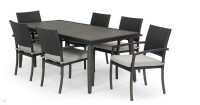 Portofino&reg; Casual 7 Piece Sunbrella&reg; Outdoor Dining Set - Spectrum Dove Gray (3 Boxes) New in Box $2499