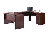 Realspace Broadstreet 65W U-shaped desk (2 Boxes) New in Box $599